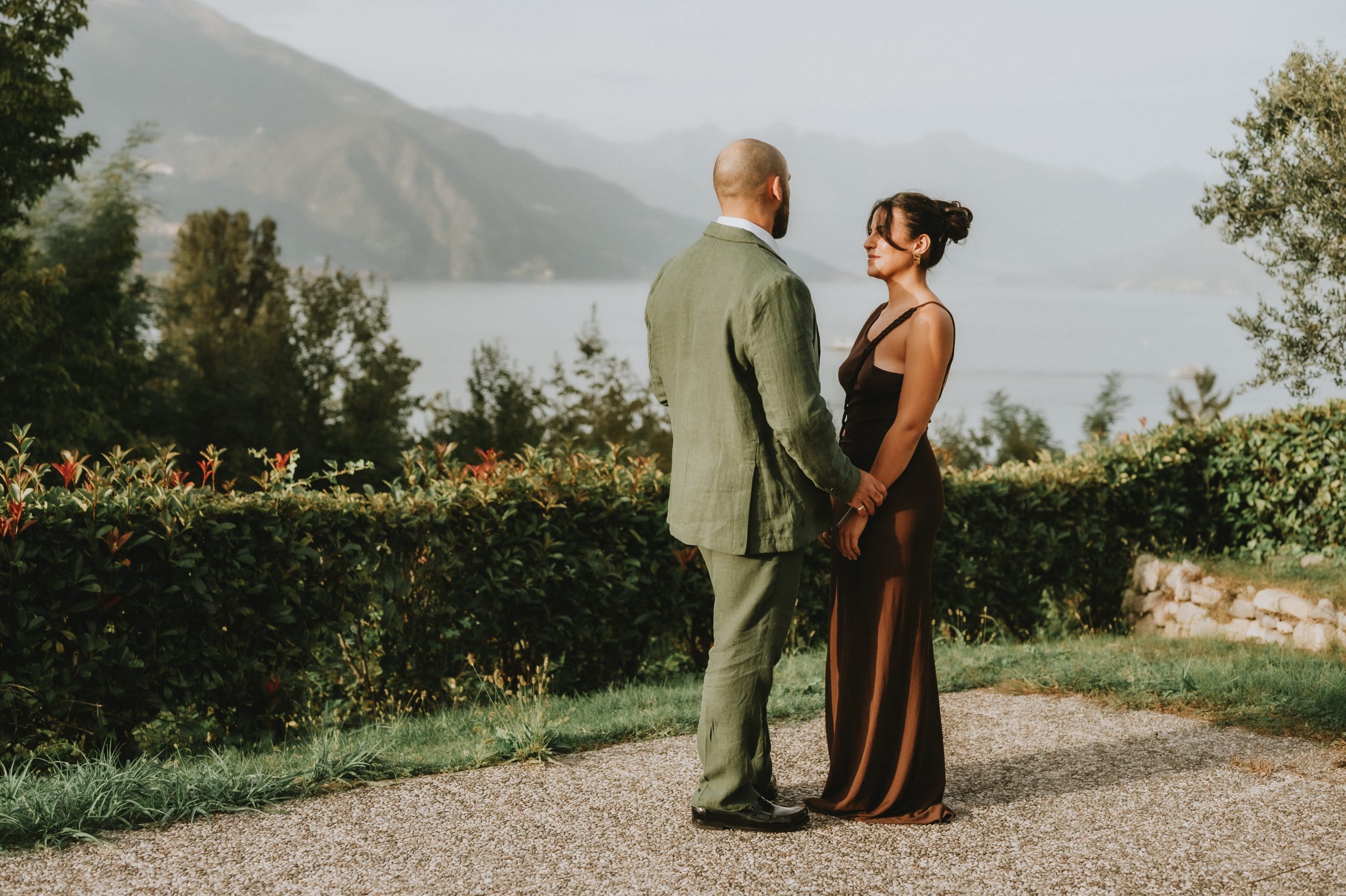 Lake Como proposal photoshoot