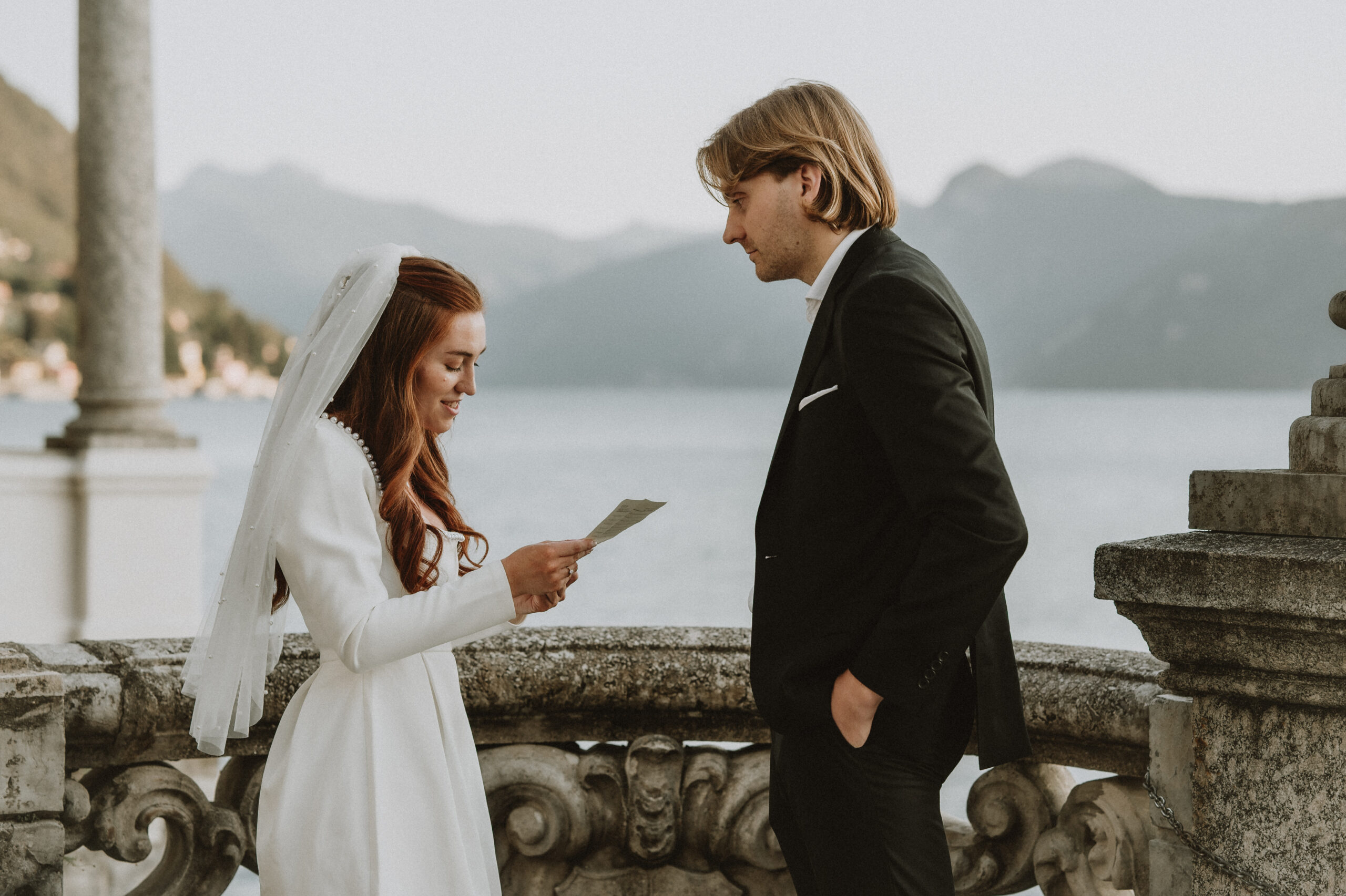 Luxury elopement shooting on Lake Como