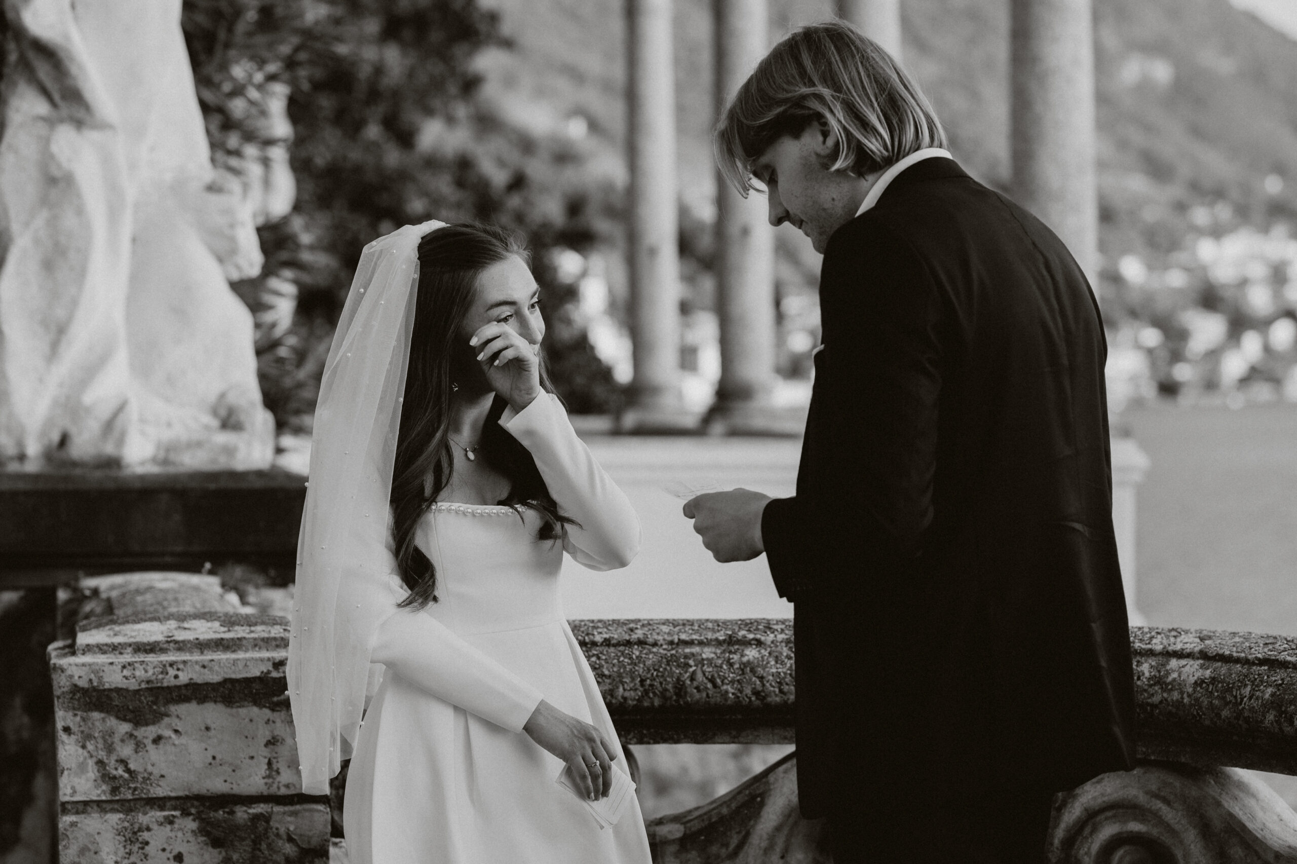 Luxury elopement shooting on Lake Como