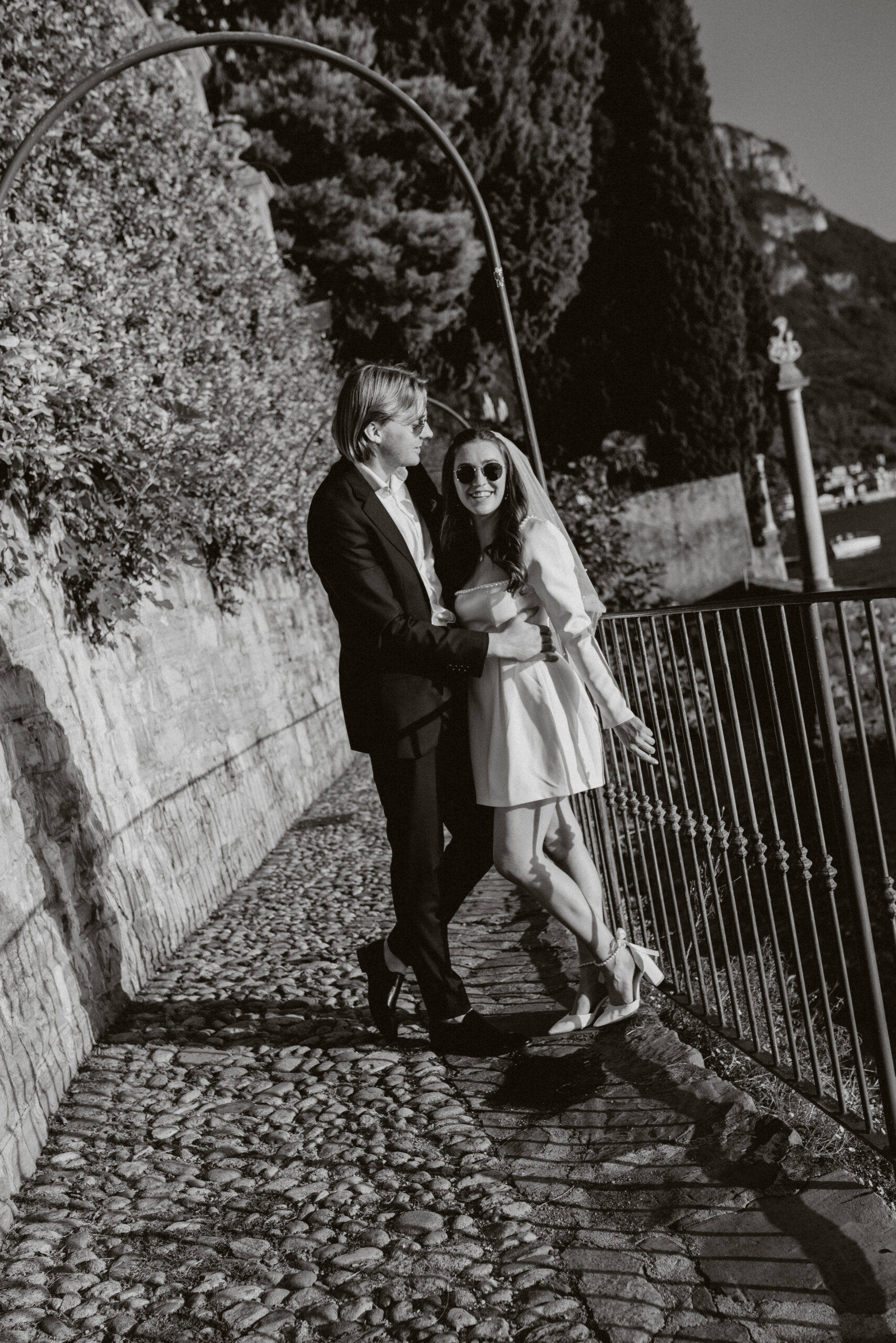 Luxury elopement shooting on Lake Como