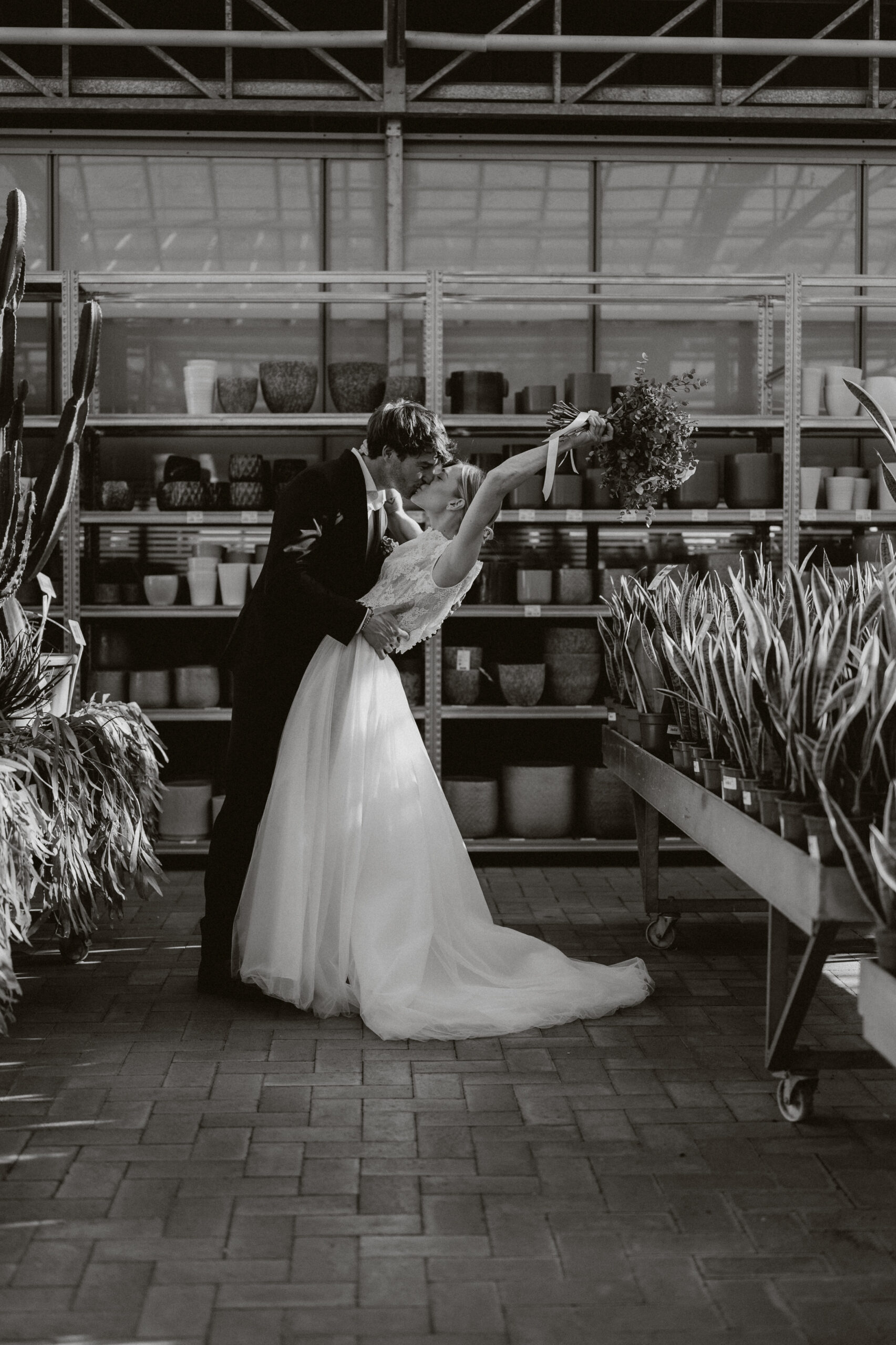 matrimonio in una serra tropicale